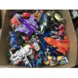 One box of various Transformers.