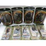 Lord of the rings, The fellowship of the ring, 9x boxed figures including Legolas, Orc warrior,