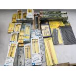 A collection of OO scale, trackside accessories in