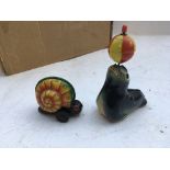 Lehmann toys, a tinplate Seal balancing a ball and
