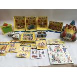 A collection of boxed Noddy toys, including Corgi characters, a rubber Noddy in car, Toyland