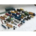 A collection of playworn Dinky Diecast vehicles