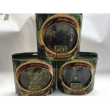 Lord of the rings, The fellowship of the ring, 3 boxed sets including Frodo and Samwise Gamgee,