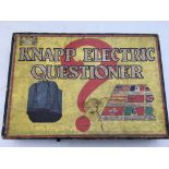 Knapp electric questioner, boxed 1950s toy