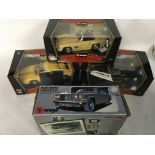 Burago , boxed 1:18 scale diecast vehicles includi