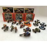 A collection of boxed and loose diecast models of