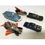 Corgi diecast, TV related , Batmobile and Batboat