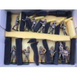 Military bandsman figures, British Infantry Boer war, Diecast set