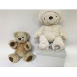 Clemens bear and a boxed Ragtails bear, as new wit
