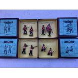 Britains toy soldiers, 4x Sherwood Foresters, mint and boxed