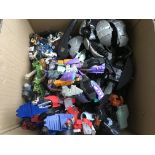 One box of various Transformers.