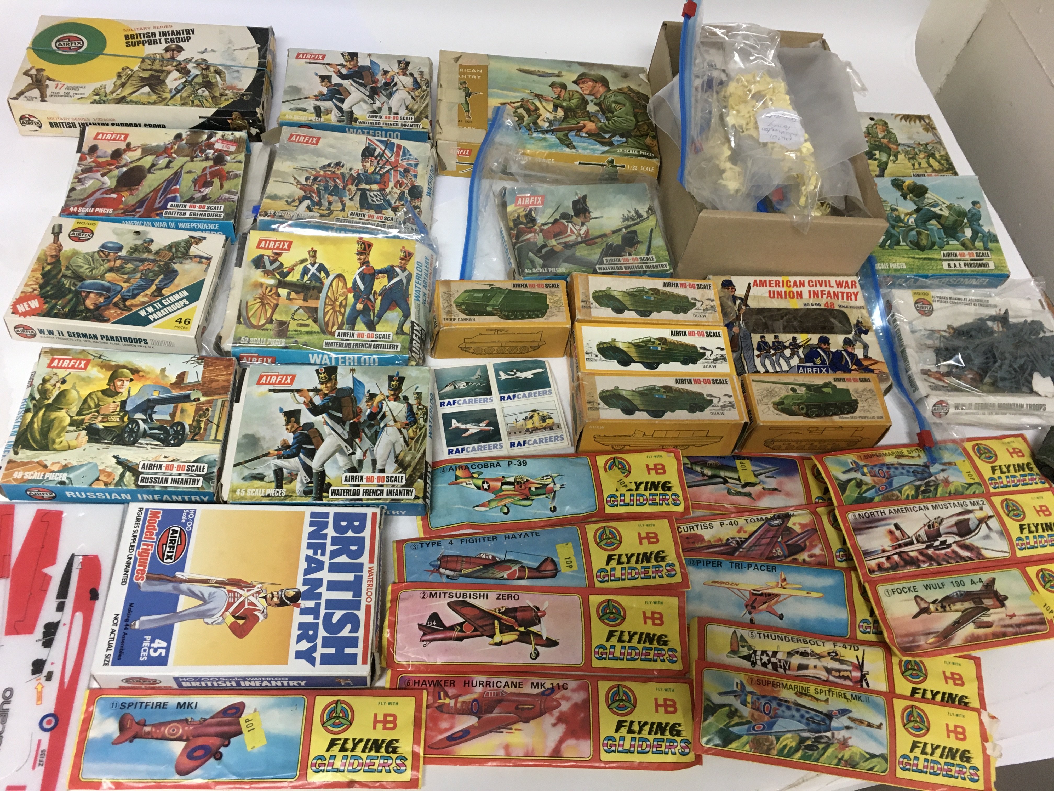 Lot De Cartes-têtes Vintage Airfix Pour Maquettes Avions Militaires échelle 1/72 - Occasion