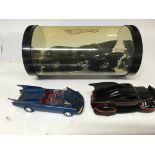 Batman , Batmobiles includes a large Hot wheels 1:18 scale and 2 1:24 scale