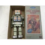 Horikawa toys, Star Strider Robot, tinplate , batt