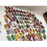 A collection of loose diecast vehicles including M