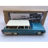 Ford country sedan, 12" tinplate friction car, Jap