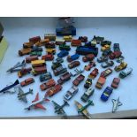 A collection of loose playworn diecast including M