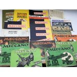 A collection of Meccano catalogues and instruction