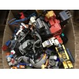 One box of various Transformers.