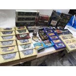 A collection of boxed Diecast vehicles including Matchbox models of yesteryear, Lledo, , Corgi , a