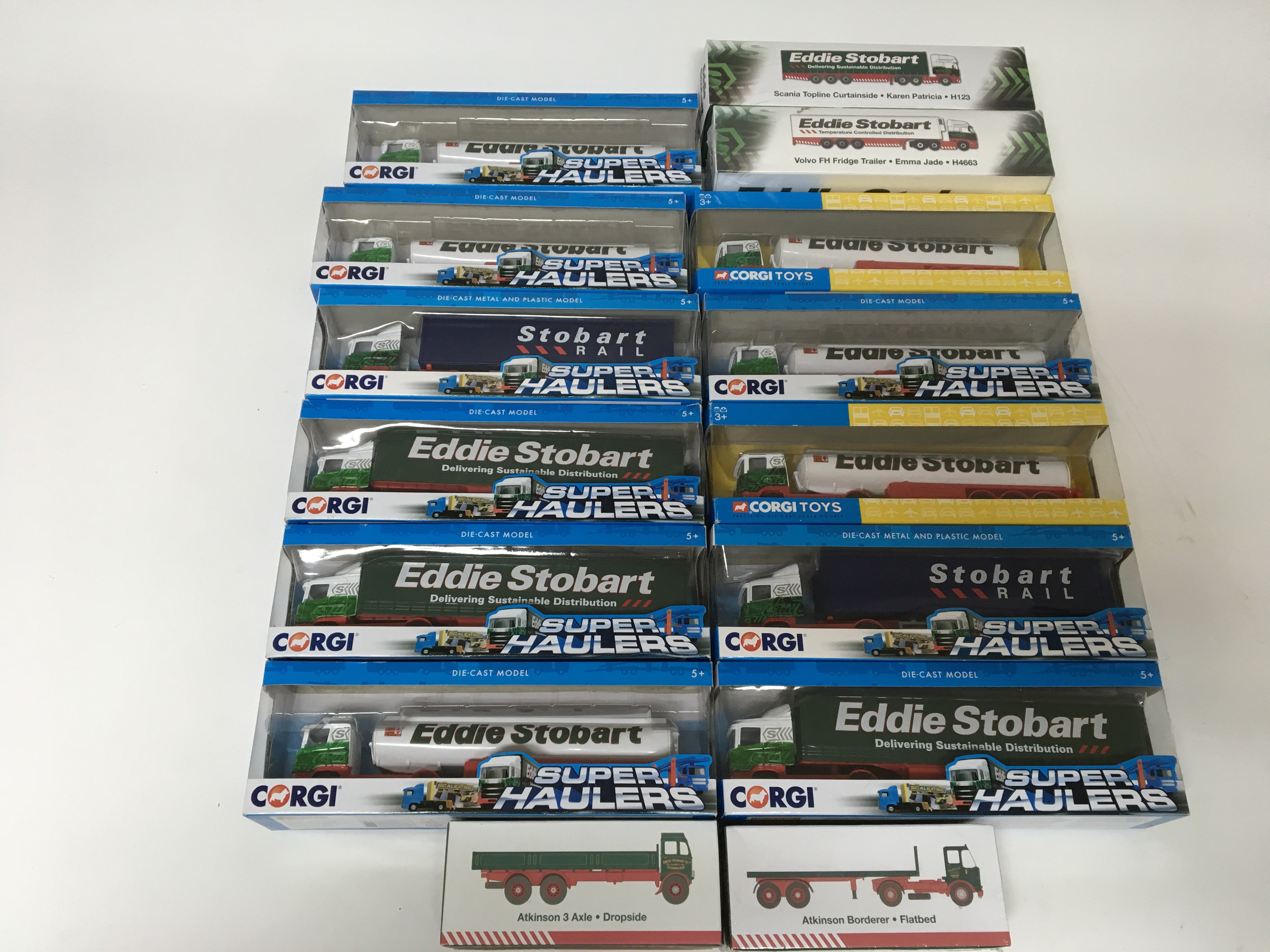 Corgi , boxed Superhaulers, Eddie Stobart, also in