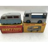Dinky toys, Original boxed Diecast, including #295 Autobus Atlas and #490 Electric dairy van