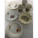 A collection of Nursery China , including Magic ro