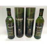 Two cased 700ml bottles of Glenfiddich single malt