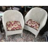 Two Lloyd Loom chairs