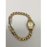 A lady's 9ct gold watch, approx 14g