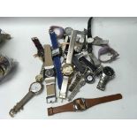 A bag containing a collection of mixed watches inc