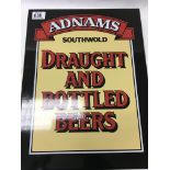 A enamel sign Adnamas bottled beers