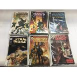 A collection of Star Wars comics in excellent condition including Shadows Of The Empire, The Last