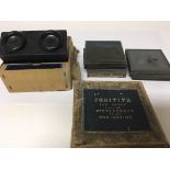 A collection of coloured lantern slides with images of late Victorian and later battle scene and a