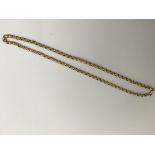 A 9ct gold belcher chain.Approx 22cm, long, 7.6g
