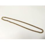 A 9ct gold link chain necklace.Approx 22cm, 28g