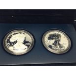 A 2012 American Silver( 9.99%) San Francisco Two Dollars Reverse Proof in a fitted box with