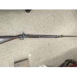 An Antique Enfield type British Percussion Rifle w