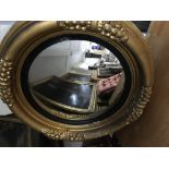 A Georgian gilt circular wall mirror 65 cm