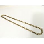 A 9ct chain link necklace.Approx 21cm, 204g