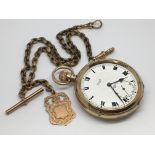 A 9ct gold pocket watch by Limit circa 1922 white