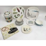 A small group of Midwinter China including a 'Salad Ware' plate and 'Zambezi' ' trio plus conforming