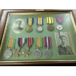 Two sets of first and Second World War medals P T