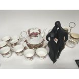 A decorative Royal Stafford old English Garden tea set Royal Doulton figures and other decorative