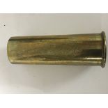 An interesting brass shell case. With some provenance. The shell case from HMS London fired whilst