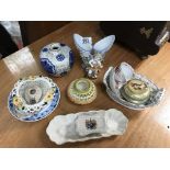 A small group of pottery and porcelain inc.