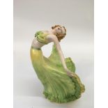 An Art Deco, Crown Devon figure of a dancing girl.Approx 18cm high