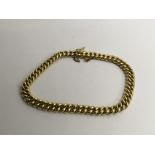 An 18ct gold link bracelet.Approx 12.5g, small size.
