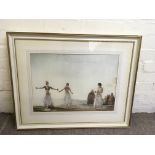 A William Russell Flint print of dancing girls.Approx 60x75cm - NO RESERVE