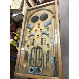 Antique roly poly pin ball arcade penny machine 99 x 52 x 29